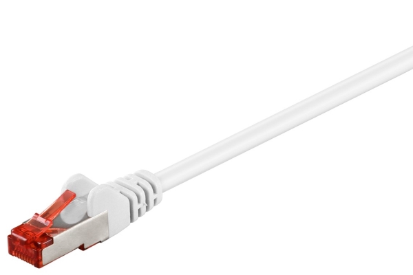 Goobay 93505, 2 m, Cat6, S/FTP (S-STP), RJ-45, RJ-45, Hvid