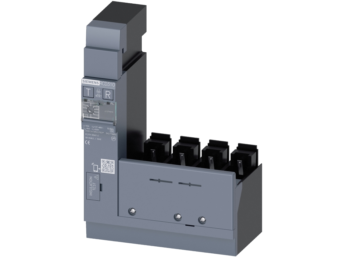 Rcd310 Rcd310 Basis-Rcd Typ A Seitlich Montiertes Rcd-Modul Nennfehlerstrom 0,03-5A Zubehör Für: 3Va1