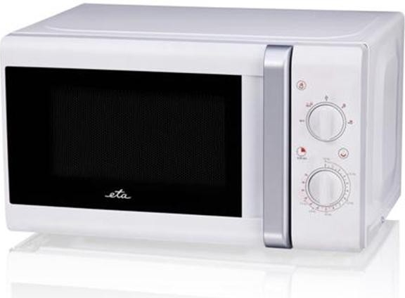 Eta 020890000, Bordplade, 20 L, 700 W, Indbygget Skærm, Knapper, Dreje, Hvid