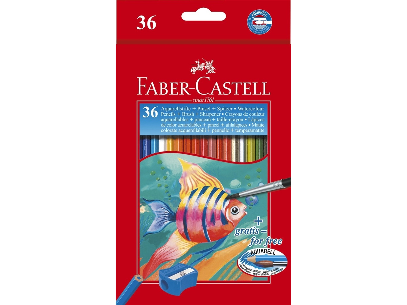 Faber-Castell - Pinsel- Und Farbpinsel-Set - Aquarell (36Er Pack)