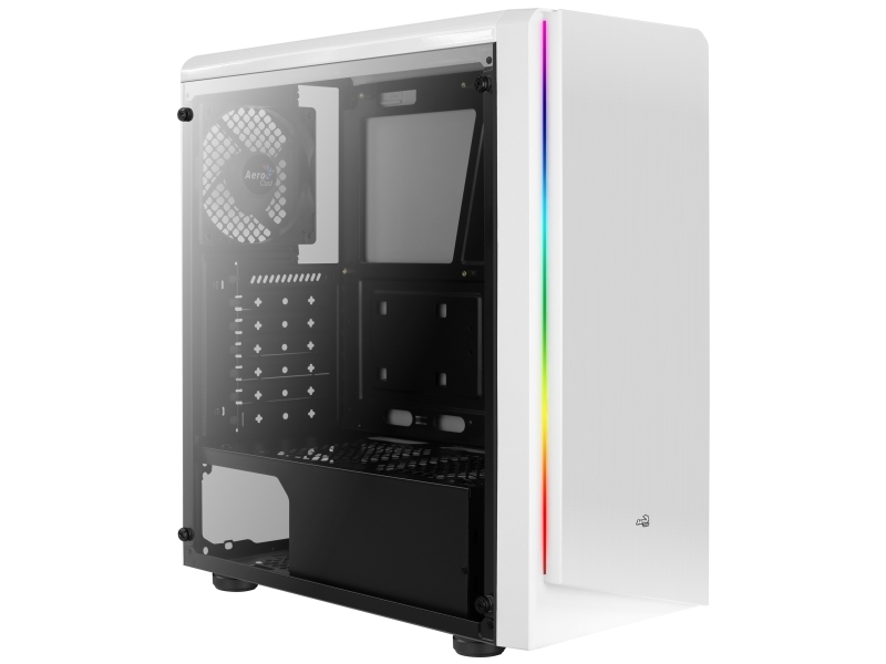 Aerocool Rift, Midi Tower, Pc, Weiß, Atx, Micro Atx, Mini-Itx, Spcc, Gaming