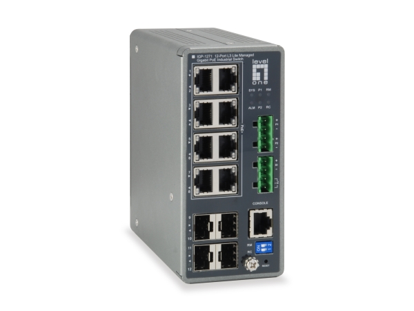 Levelone Igp-1271, Administreret, L3, Gigabit Ethernet (10/100/1000), Strøm Over Ethernet (Poe)