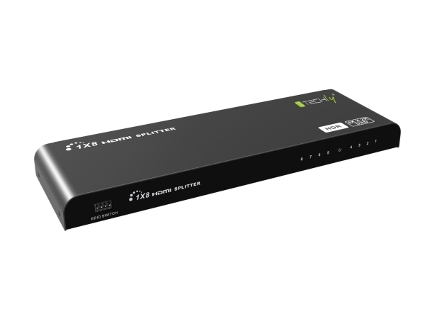 Techly Idata Hdmi2-4K8hdr, Hdmi, 8X Hdmi, 1 X Hdmi, 3840 X 2160 Pixel, Sortieren, 5 M