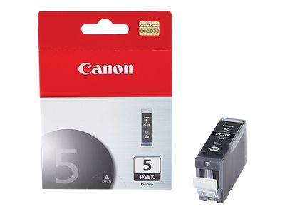 Canon Pgi-5 - Sort - Original - Blækbeholder - For Pixma Ip3500, Ip4500, Ip5300, Mp510, Mp520, Mp600, Mp610, Mp810, Mp960, Mp970, Mx700