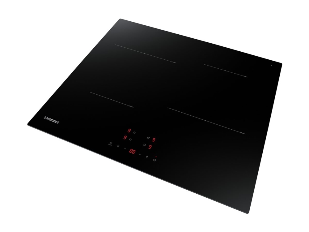 Samsung Nz64t3706a1 - Induktions Kogeplade - 4 Plader - Niche - Bredde: 56 Cm - Dybde: 49 Cm - Sort