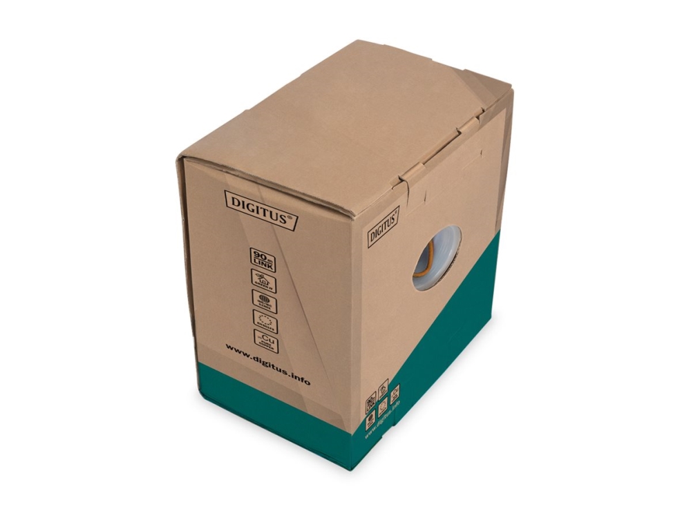 Digitus Professional - Bulkkabel - 50 M - Sftp, Pimf - Cat 7 - Halogenfri, Stigtap, Solid, Campus - Orange, Ral 2000