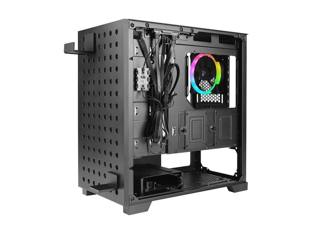 Azza Elise, Tower, Pc, Schwarz, Itx, Micro Atx, Stahl, Gehärtetes Glas, Multi
