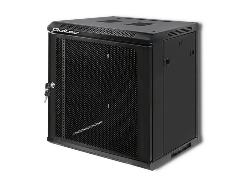 Qoltec - Rack kabinet - sort - 12U - 19