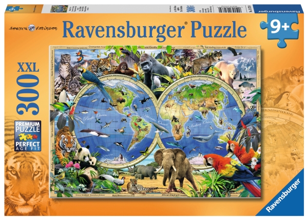 Ravensburger Dėlionė 300 Vnt. - Laukinės Gamtos Pasaulis