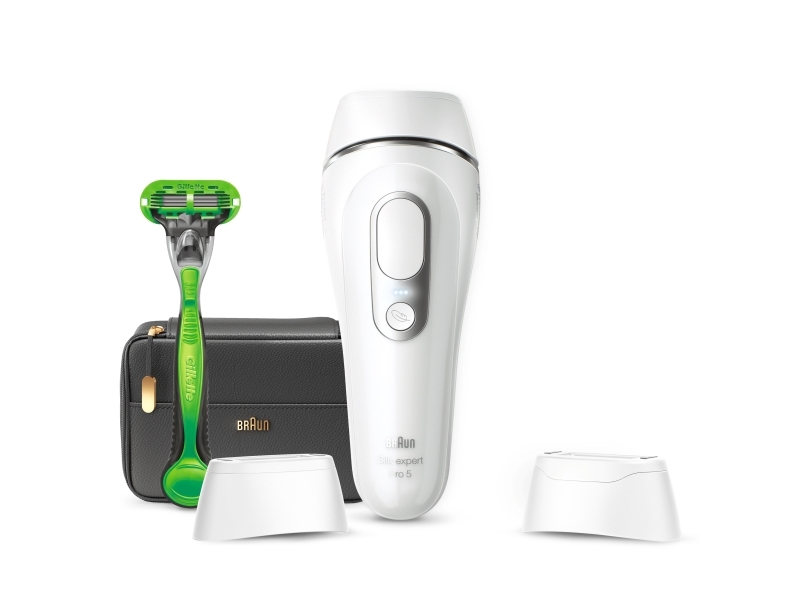 Braun Silk-Expert Pro Silk·Expert Pro 5 Pl5145, Silber, Weiß, Intensives Gepulstes Licht (Ipl), Vereinigtes Königreich, Ne Verwenden Sie Sich Für :•