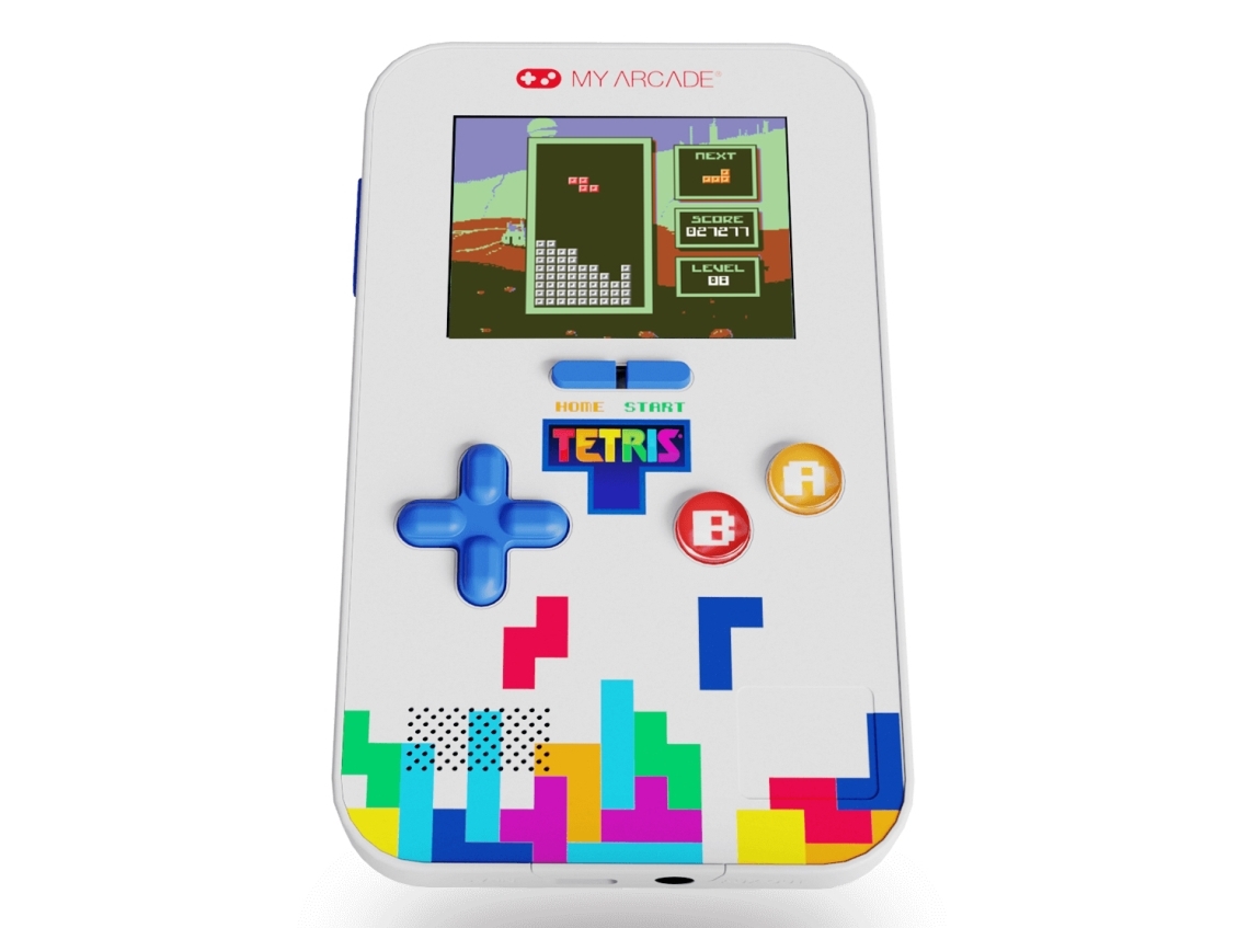 My Arcade Tetris Go Gamer, Mehrfarbig, D-Pad, Home Button, Schaltfläche Start, 6,35 Cm (2.5"), 3,5 Mm, Usb / Batterie, Aaa