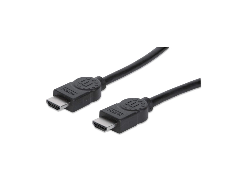 Manhattan High Speed Hdmi Kabel, 3D, 4K@30Hz, Hdmi Stecker Auf Stecker, Geschirmt, Schwarz, 3 M, 3 M, Hdmi Typ A (Standard), Hdmi Typ A (Standard), 3