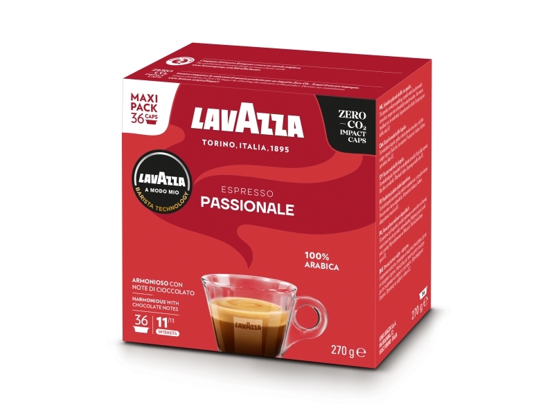Lavazza Passionale, Kaffekapslar, Kaffe, M&ouml;rkrostade, A Modo Mio, 36 koppar, 11/13
