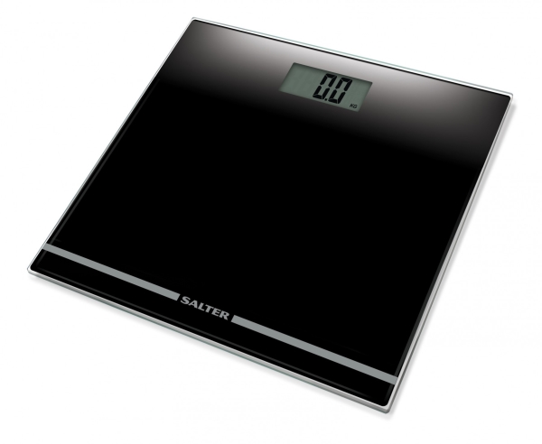 Salter 9205 Bk3r, Elektronische Personenwaage, 180 Kg, Schwarz, Kg, Quadratisch, Glas