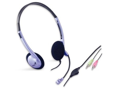 Genius Computer Technology Hs-04S, Ledningsført, Kontor/Callcenter, 20 - 20000 Hz, 57 G, Headset, Sølv