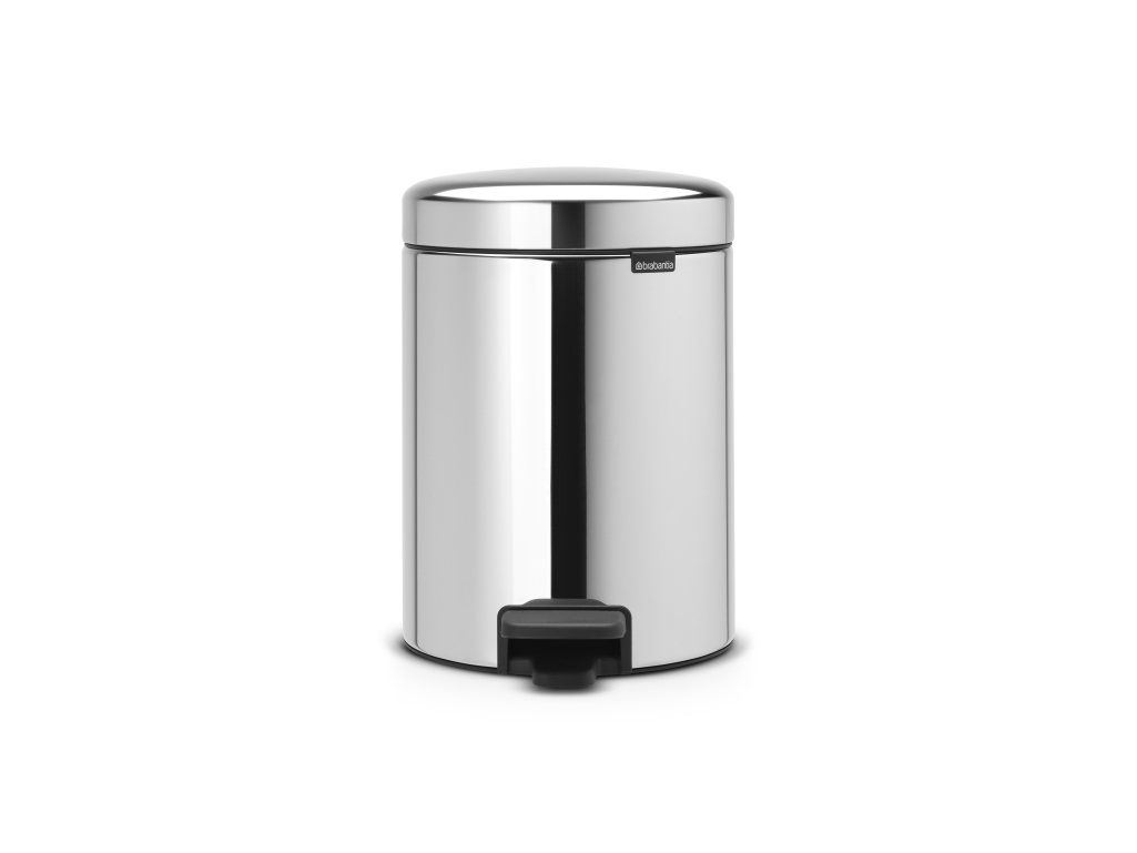 Brabantia New Icon Tret-Abfallsammler Silber (112621)