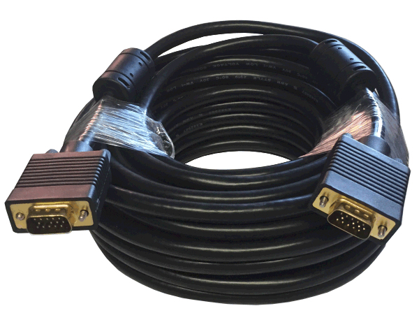 M-Cab 7000516, 10 M, Vga (D-Sub), Vga (D-Sub), Hanstik, Hanstik, Sort