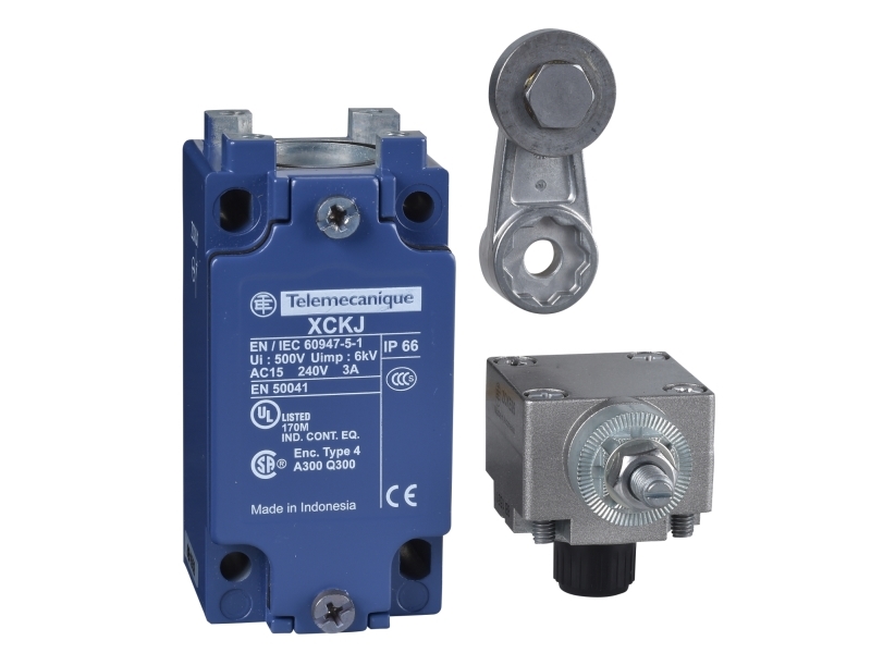 Endestop Metal Kort Arm Nc+No Gevindhul For M20