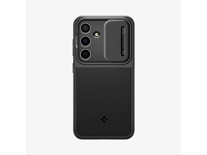 Samsung Galaxy S24 Spigen Optik Armor Handyhülle Schwarz