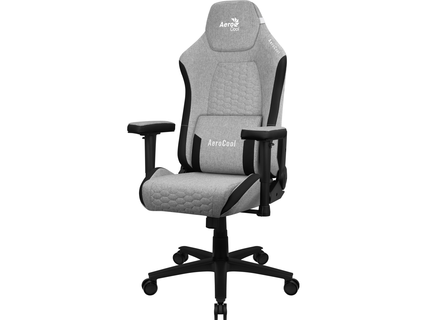 Aerocool Crown Aeroweave, Universal Gamingstol, 150 Kg, Polstret Sæde, Polstret Ryglæn, 125 Kg, Sort