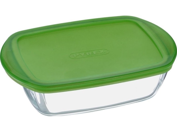 Pyrex PYRG4CRC23H, Kasse, Rektangulær, Grøn, Transparent, Glas, 1 stk