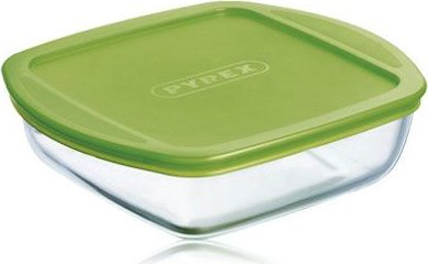 Pyrex Pyrg4cca21h, Kasse, Firkant, Grøn, Transparent, Glas, 1 Stk