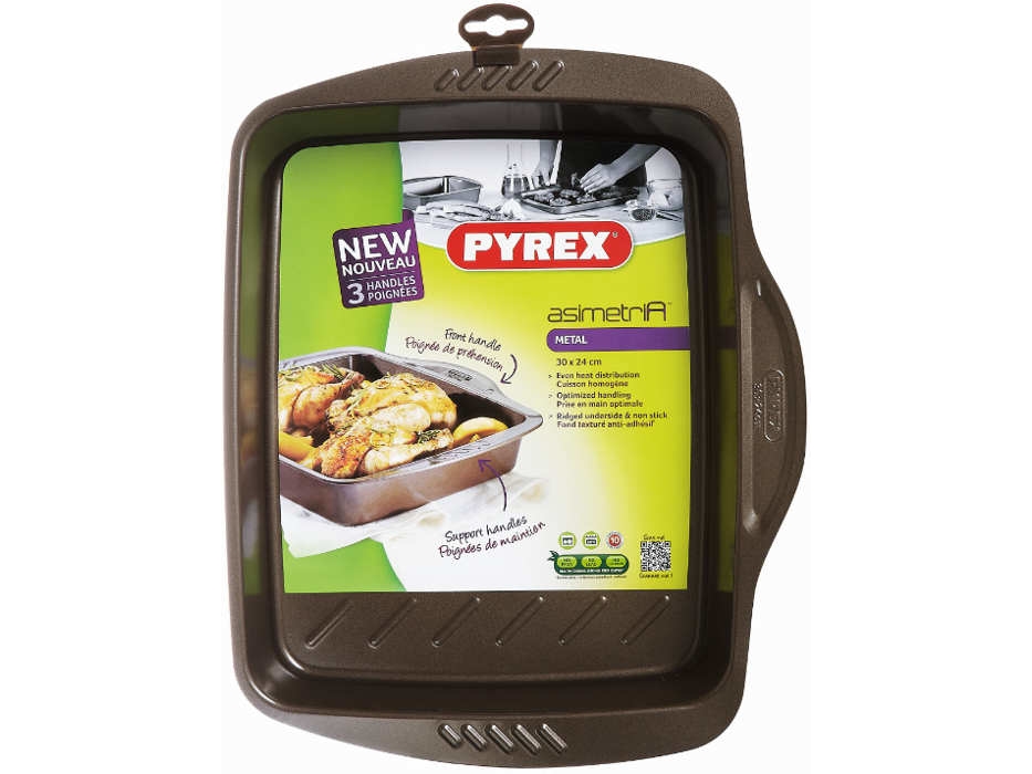 Pyrex AS30RR0/6146, Rektangulær, Metal, Brun, 1 stk, 300 mm, 240 mm
