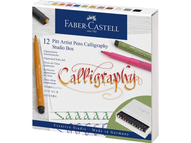 Faber-Castell Pitt artist pen Calligraphy Studiebox 12