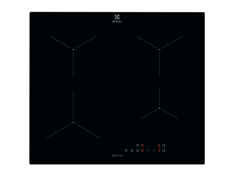 Electrolux LIL61424C, Sort, Indbygget, 60 cm, Zone induktionskogeplade, Glas, 4 zone(s)