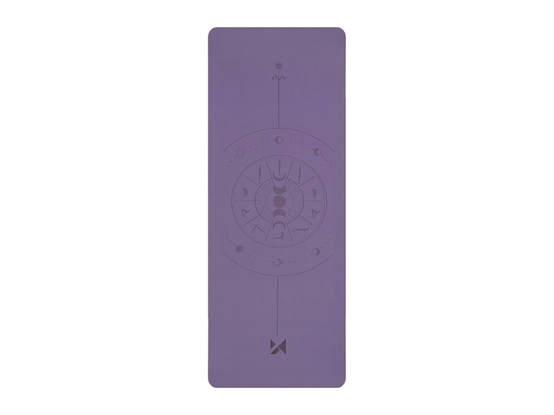 Wozinsky Wnsp-Nkp Trainingsmatte 183 X 61 X 0,5 Cm Für Yoga Und Gymnastik Aus Naturkautschuk – Violett