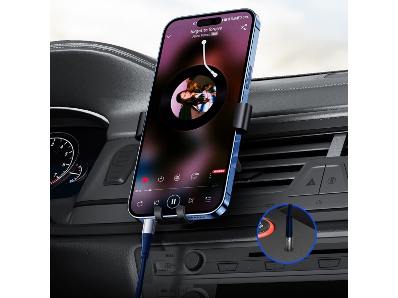 Orico-Kabel Orico Axc-02 Audiokabel Usb-C Auf 3,5-Mm-Klinkenstecker, 20 Cm – Blau