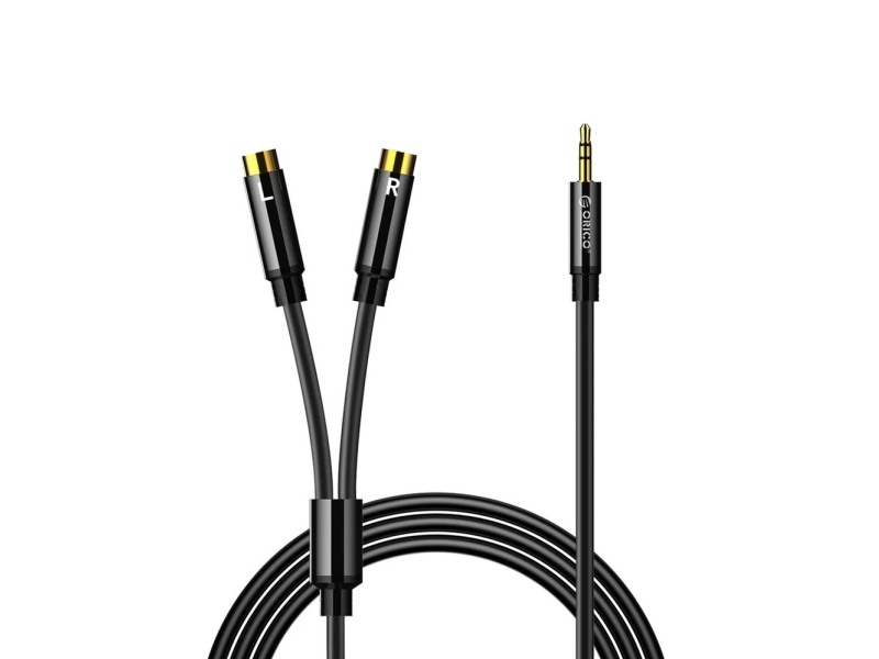Orico-Kabel: Orico Axrf-Audiokabel, 3,5-Mm-Miniklinke Auf 2X Cinch-Buchse, 5 M – Schwarz