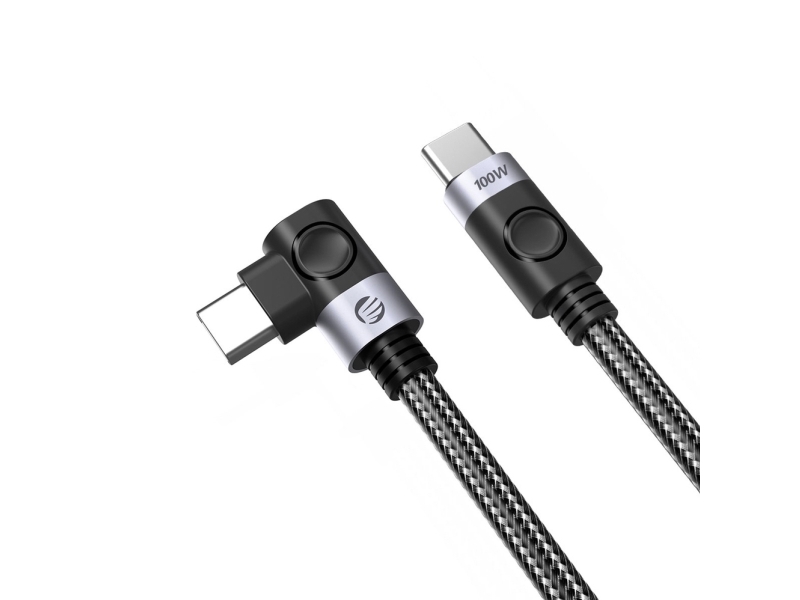 Orico Usb-Kabel Usb-C – Usb-C Orico C2cw Abgewinkelt, Pd 100 W, 480 Mb/S, 0,5 M – Schwarz
