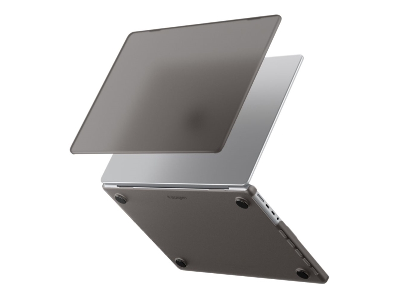 Spigen Macbook Pro 16In M5 (2026)/M4 (2024)/M3 (2023)/M2 (2023)/M1 (2021) Airskin Frost Black, Mantelhülle, 40,6 Cm (16")