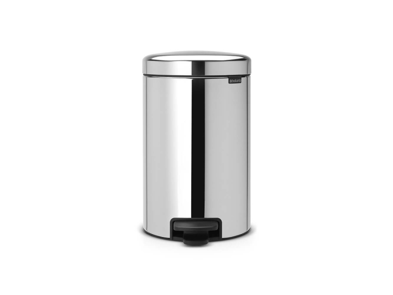 Brabantia New Icon pedalspand 12 liter brilliant steel (sølv)