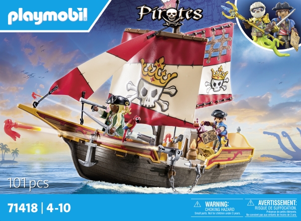 Playmobil Kleines Piratenschiff, Aktion/Abenteuer, 4 Jahr(E), Mehrfarbig, Kunststoff