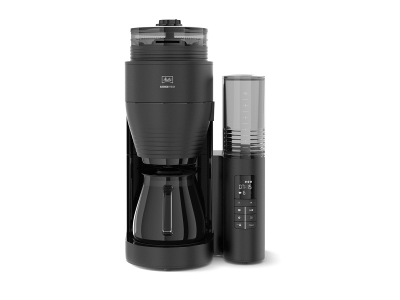 Melitta Aromafresh X, Filter Kaffemaskine, 1,25 L, Kaffebønner, Indbygget Kværn, 1080 W, Sort
