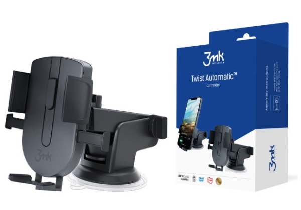 3Mk Twist Automatic Car Holder, Handy/Smartphone, Passive Halterung, Auto, Schwarz