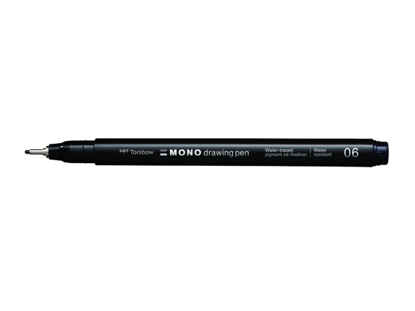 Tombow WS-EFL-H-06, Sort, Fin, Sort, Rund, 0,5 mm, 1 stk