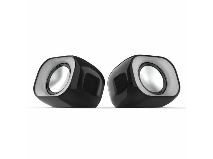 HP DHS-2111, 2-vejs, 2.0 kanaler, Ledningsført, 6 W, 200 - 16000 Hz, Sort, Sølv