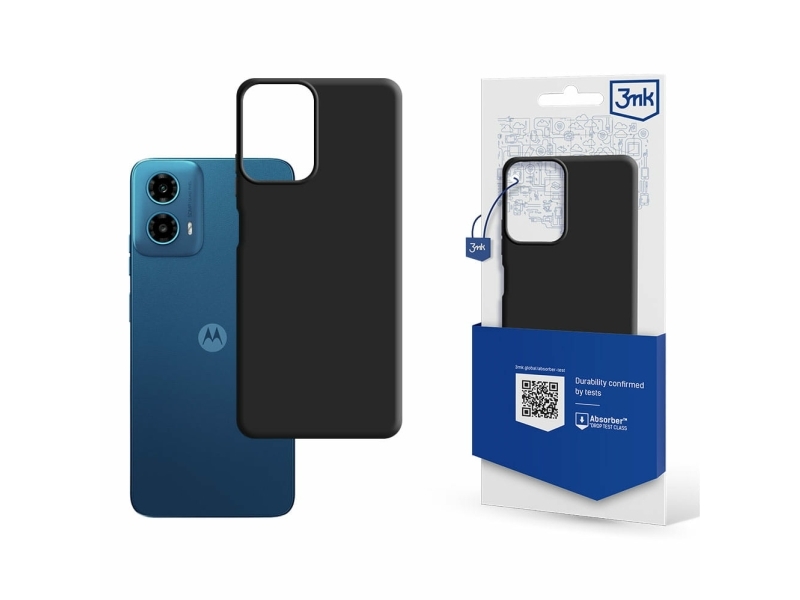 3Mk Matt Case Für Motorola Moto G34 5G Schwarz