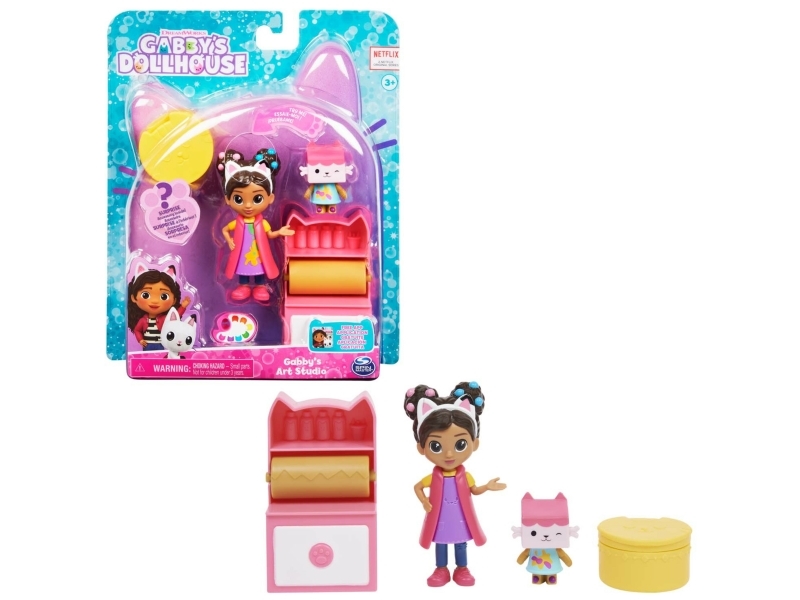 Gabby''s Dollhouse Dreamworks - Cat-Tivity Set, Art Studio - Bastel Und Kunst Set Mit Gabby Und Baby Box, 3 Jahr(E), Mehrfarbig