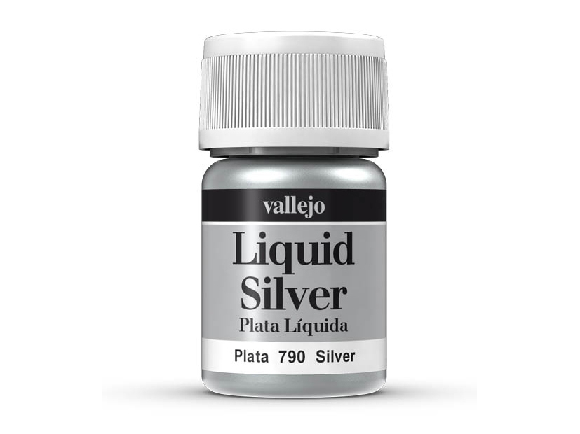 Vallejo 70.790, Sølv, Alcohol Based Paint, Væske, 35 Ml, 1 Stk |
