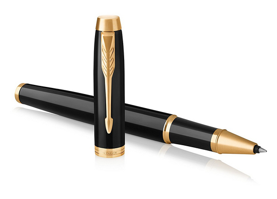 Parker IM, Kuglepen, Sort, Guld, Sort, Messing, Lak, Fin