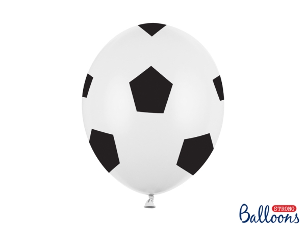 Party Deco "Fußball" Bedruckte Luftballons - 30 Cm - 6 Stück Universal