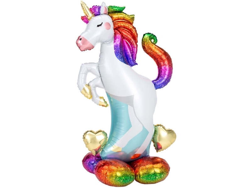 Amscan Airlonz Bunter Einhorn Folienballon Stehend