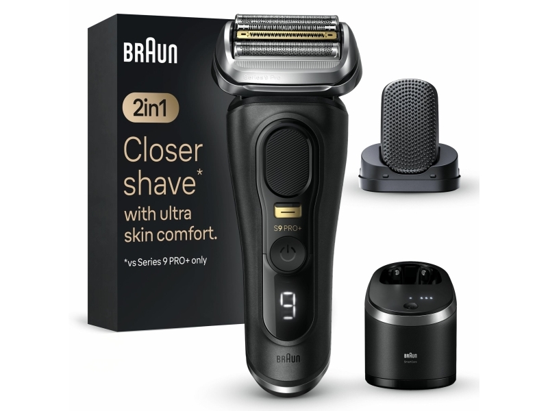 Braun Series 9 Pro+ 9590Cc Wet & Dry, Folienschaber, Schwarz, Akku, 60 Min, Box, 1 Stück(E)
