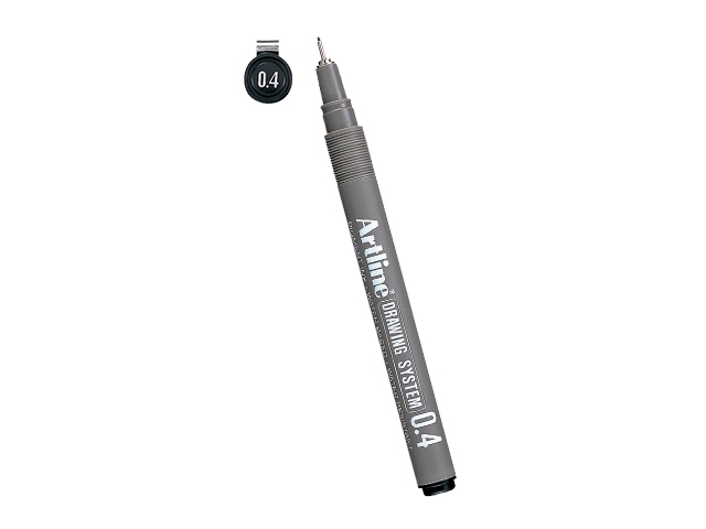 Fineliner Artline Drawing Pen Ek234, 0,4 Mm, Sort