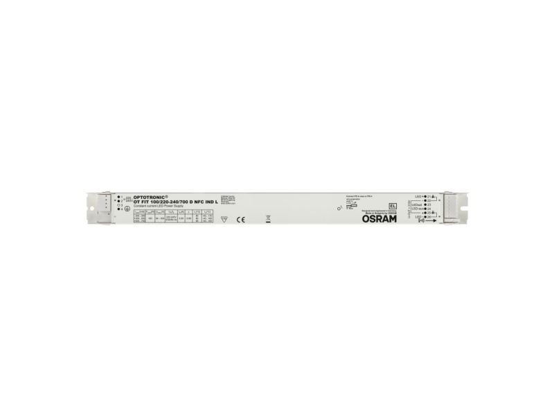 Osram Ot Fit 100/220...240/700 D Nfc Ind L, 9 W, 100000 H, -40 - 70 °C, 198 - 264 V, 50/60 Hz, 4 A