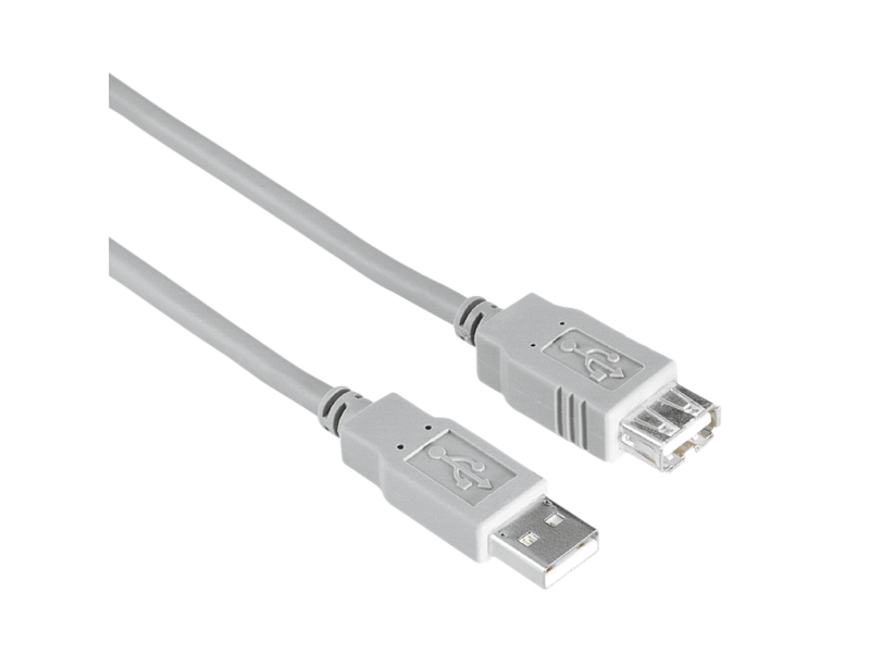 Hama 00200905, 1,5 M, Usb A, Usb A, Usb 2.0, 0,48 Gbit/S, Grau